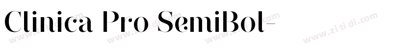 Clinica Pro SemiBol字体转换 Clinica Pro SemiBol字体转换